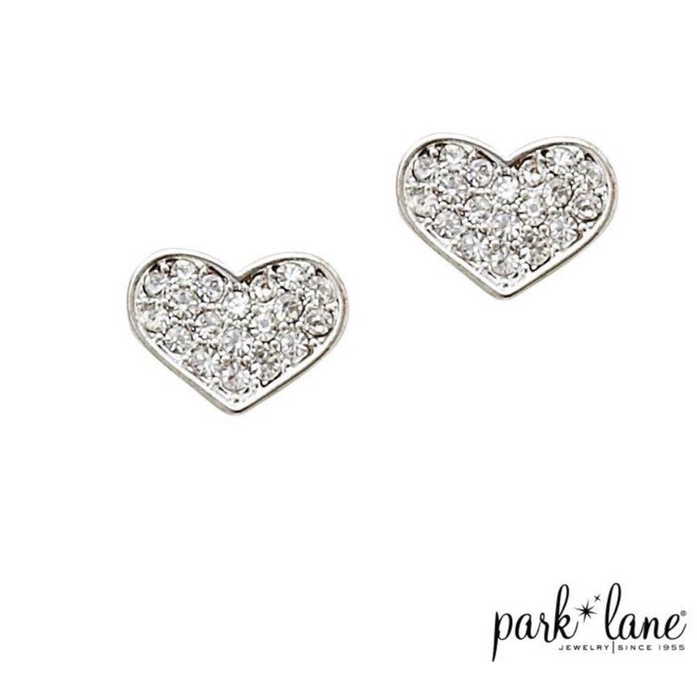 Park Lane “Dainty” Sparkling Heart Crystal Earrings